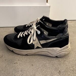 Golden Goose Black and White Sneakers